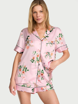 Signature Satin Short Pajama Set