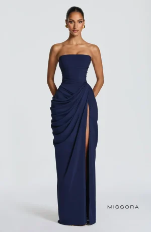 Saachi Draped Corset Maxi Dress